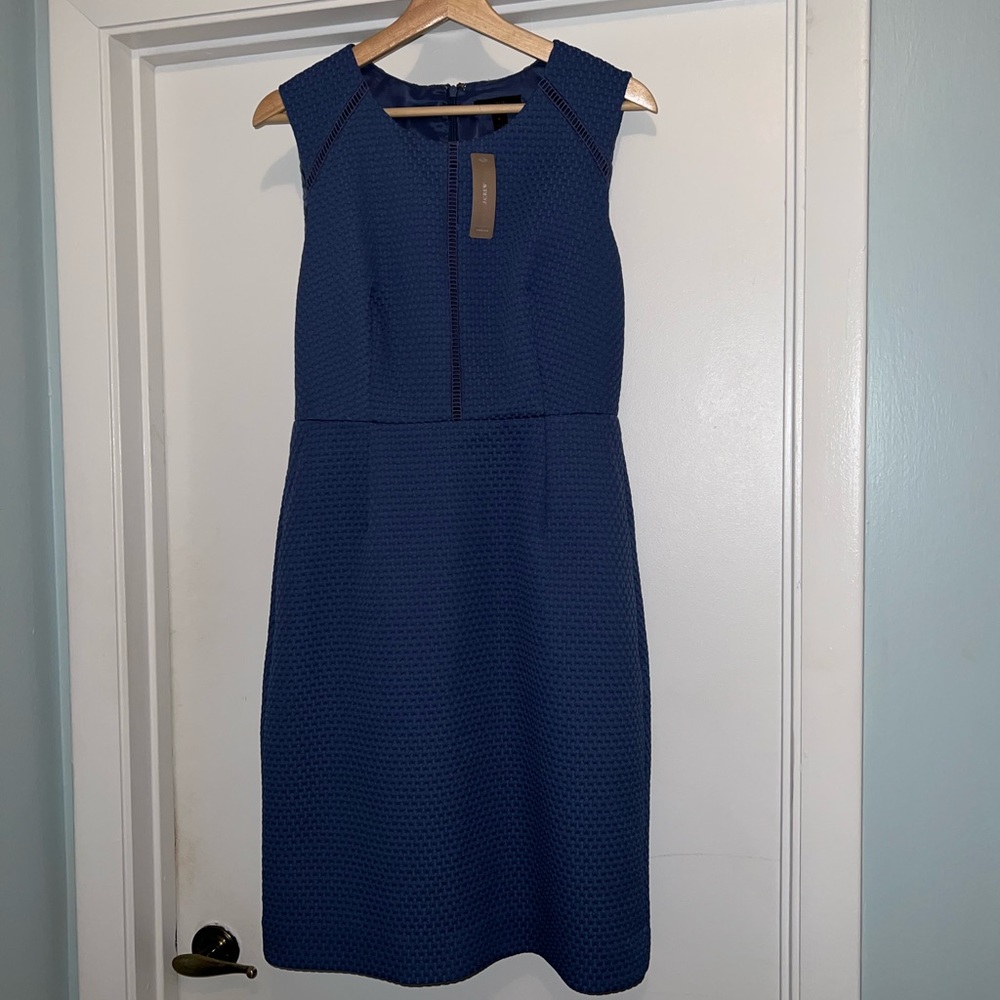 J.Crew blue sheath dress